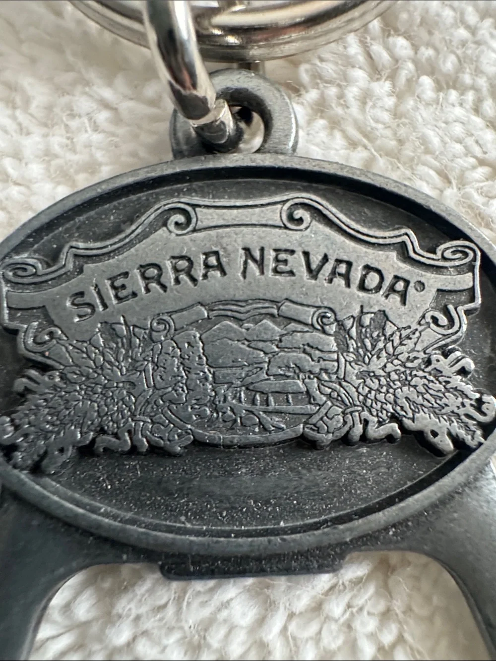 Sierra Nevada Chico, California Metal Bottle Opener Keychain - Silver